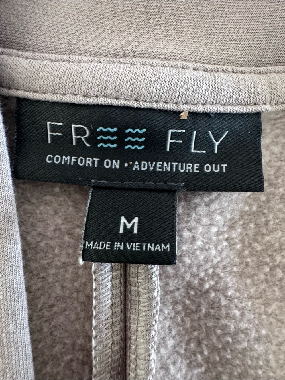 Free Fly Women’s Bamboo Fleece Open Front Cardigan Wrap Size M Heather Mink - Picture 8 of 10